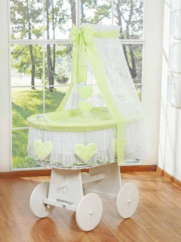 My Sweet Baby - Amelie korikehto verholla - valkoinen + vihreä vuodevaatteet