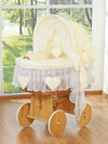 My Sweet Baby - Amelie korikätky keinukuvulla - luonnollinen + kermanvärinen vuodevaatesetti