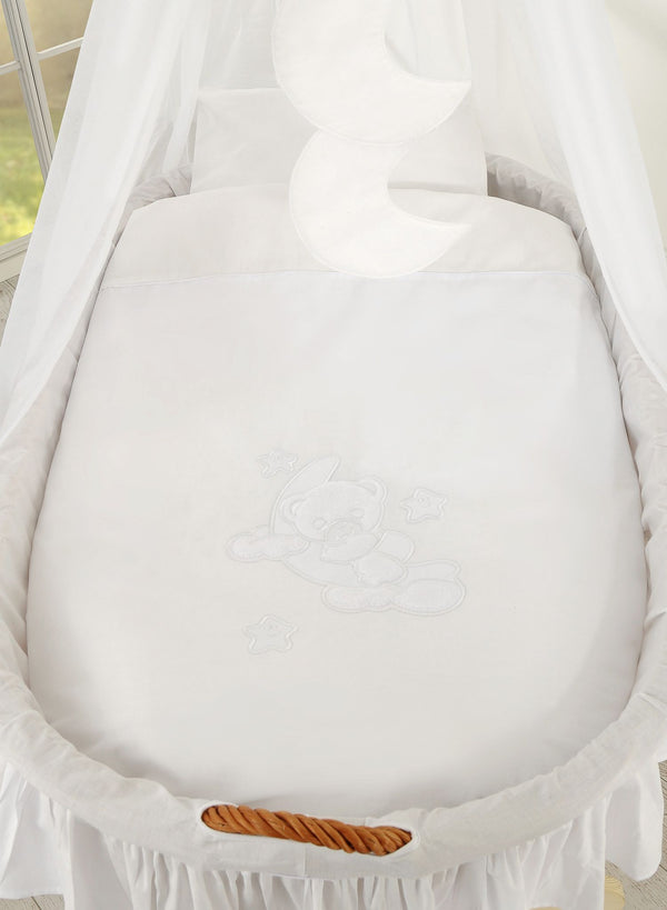 My Sweet Baby - Punoskehto verholla Good night - luonnollinen + valkoinen vuodevaatteet