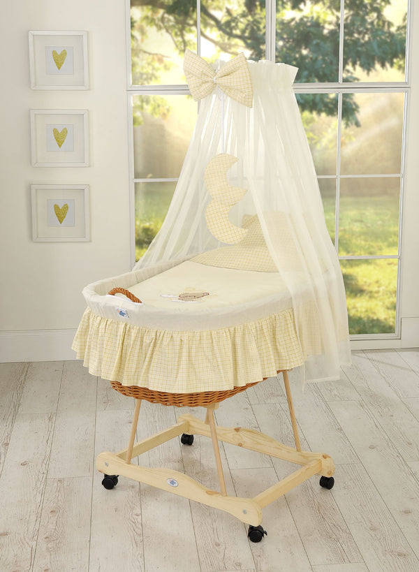 My Sweet Baby - Punoskehto verhokatoksella Good Night - luonnollinen + kermanvärinen vuodevaatteet