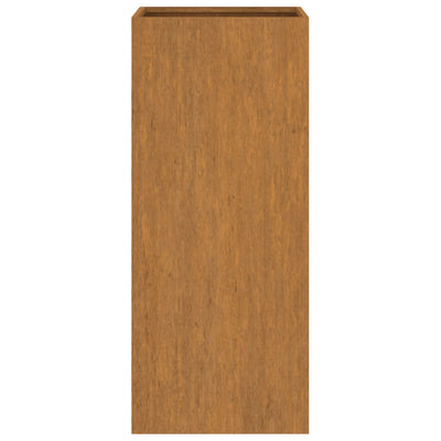 Kukkalaatikko 32x27,5x75 cm Corten teräs - Vuodevaatteet