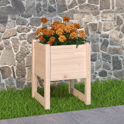 Kukkalaatikko 40x40x52,5 cm täysi mänty - Vuodevaatteet