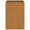 Kukkalaatikko 52x48x75 cm Corten teräs - Vuodevaatteet