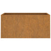 Kukkalaatikko 62x30x29 cm Corten teräs - Vuodevaatteet