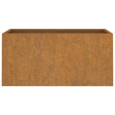 Kukkalaatikko 62x30x29 cm Corten teräs - Vuodevaatteet