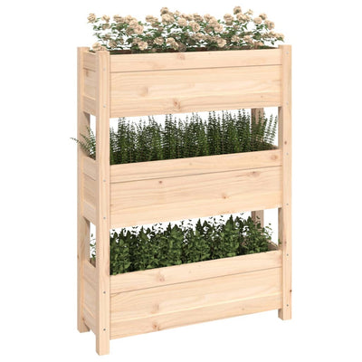 Kukkalaatikko 77x25x104,5 cm täysi mänty - Vuodevaatteet