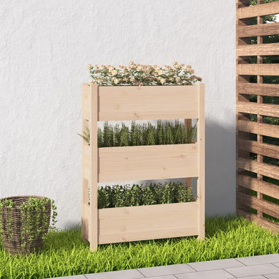 Kukkalaatikko 77x25x104,5 cm täysi mänty - Vuodevaatteet