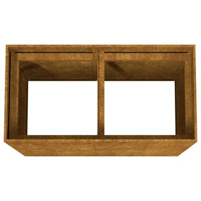 Kukkalaatikko 80x40x80 cm Corten teräs - Vuodevaatteet