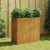 Kukkalaatikko 80x40x80 cm Corten teräs - Vuodevaatteet
