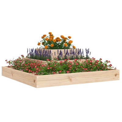Kukkalaatikko 80x80x27 cm täysi mänty - Vuodevaatteet