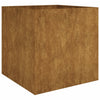 Kukkalaatikko 80x80x80 cm Corten teräs - Vuodevaatteet