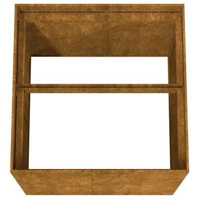 Kukkalaatikko 80x80x80 cm Corten teräs - Vuodevaatteet