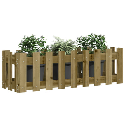 Kukkalaatikko aitamuotoilu 100x30x30 cm kyllästetty mänty - Vuodevaatteet