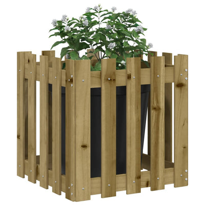 Kukkalaatikko aitamuotoilu 50x50x50 cm kyllästetty mänty - Vuodevaatteet