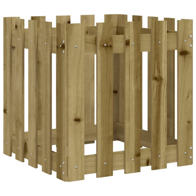 Kukkalaatikko aitamuotoilu 50x50x50 cm kyllästetty mänty - Vuodevaatteet