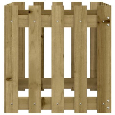 Kukkalaatikko aitamuotoilu 50x50x50 cm kyllästetty mänty - Vuodevaatteet