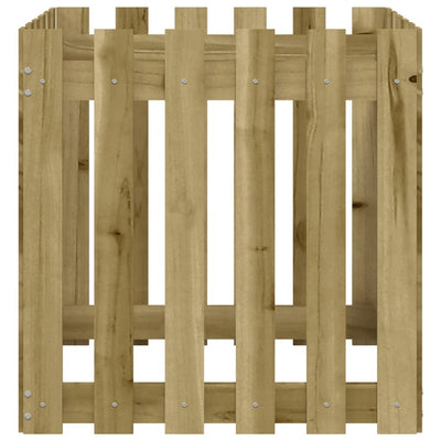 Kukkalaatikko aitamuotoilu 60x60x60 cm kyllästetty mänty - Vuodevaatteet