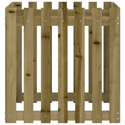 Kukkalaatikko aitamuotoilu 70x70x70 cm kyllästetty mänty - Vuodevaatteet