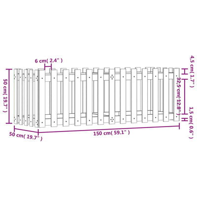 Kukkalaatikko aitamuotoilu musta 150x50x50 cm täysi mänty - Vuodevaatteet