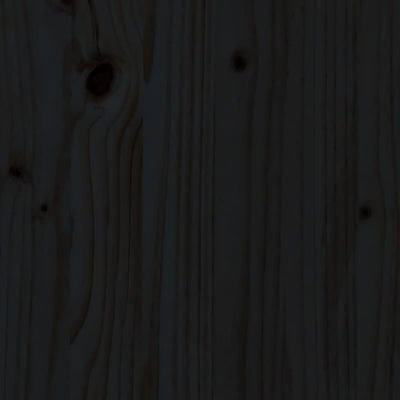 Kukkalaatikko aitamuotoilu musta 150x50x70 cm täysi mänty - Vuodevaatteet