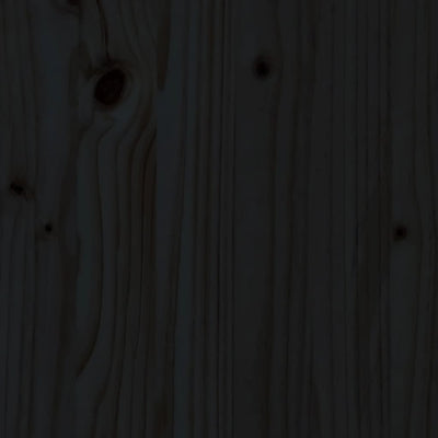Kukkalaatikko aitamuotoilu musta 200x50x50 cm täysi mänty - Vuodevaatteet