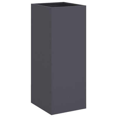 Kukkalaatikko antrasiitti 32x27,5x75 cm kylmävalssattu teräs - Vuodevaatteet