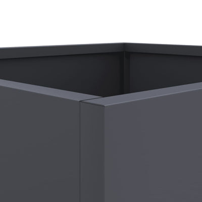 Kukkalaatikko antrasiitti 32x27,5x75 cm kylmävalssattu teräs - Vuodevaatteet