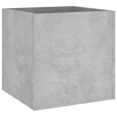 Kukkalaatikko betoninharmaa 40x40x40 cm tekninen puu - Vuodevaatteet