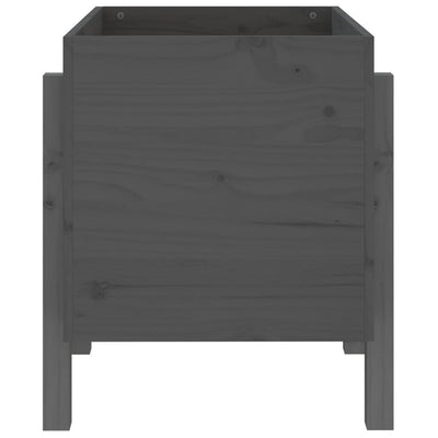 Kukkalaatikko harmaa 62x50x57 cm täysi mänty - Vuodevaatteet