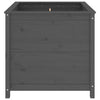 Kukkalaatikko harmaa 82,5x82,5x78 cm täysi mänty - Vuodevaatteet