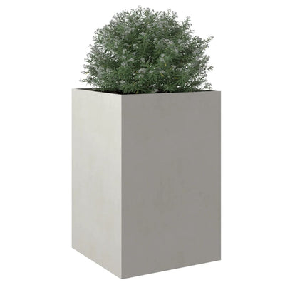 Kukkalaatikko hopea 52x48x75 cm ruostumaton teräs - Vuodevaatteet