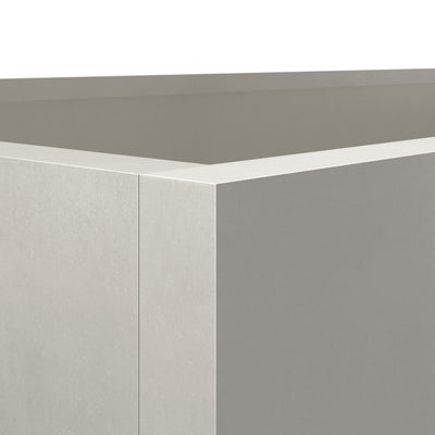 Kukkalaatikko hopea 62x40x39 cm ruostumaton teräs - Vuodevaatteet