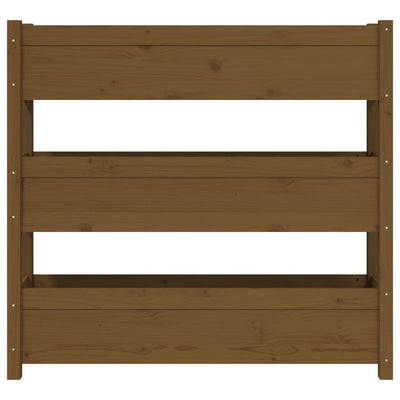 Kukkalaatikko hunajanruskea 112x25x104,5 cm täysi mänty - Vuodevaatteet