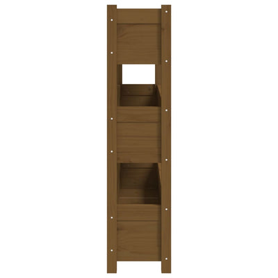 Kukkalaatikko hunajanruskea 112x25x104,5 cm täysi mänty - Vuodevaatteet