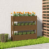 Kukkalaatikko hunajanruskea 112x25x104,5 cm täysi mänty - Vuodevaatteet