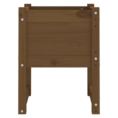 Kukkalaatikko hunajanruskea 40x40x52,5 cm täysi mänty - Vuodevaatteet