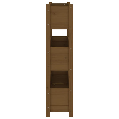 Kukkalaatikko hunajanruskea 77x25x104,5 cm täysi mänty - Vuodevaatteet