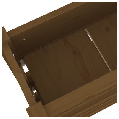 Kukkalaatikko hunajanruskea 77x25x104,5 cm täysi mänty - Vuodevaatteet