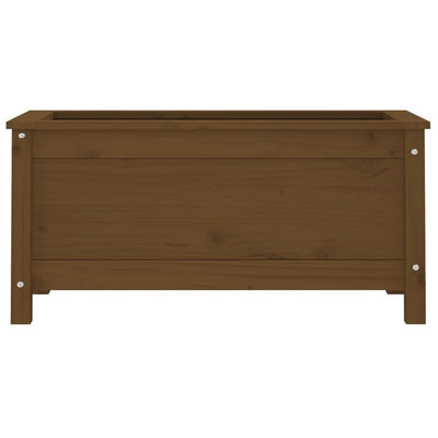 Kukkalaatikko hunajanruskea 82,5x40x39 cm täysi mänty - Vuodevaatteet