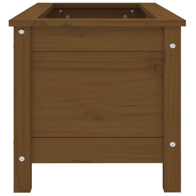 Kukkalaatikko hunajanruskea 82,5x40x39 cm täysi mänty - Vuodevaatteet