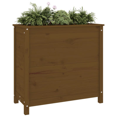 Kukkalaatikko hunajanruskea 82,5x40x78 cm täysi mänty - Vuodevaatteet