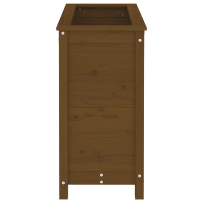 Kukkalaatikko hunajanruskea 82,5x40x78 cm täysi mänty - Vuodevaatteet
