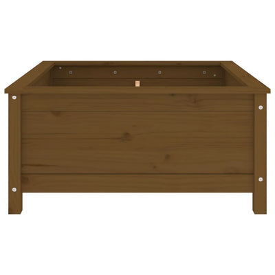 Kukkalaatikko hunajanruskea 82,5x82,5x39 cm täysi mänty - Vuodevaatteet