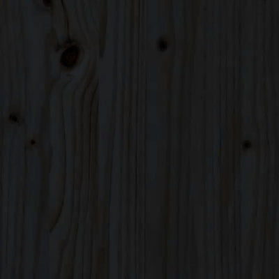Kukkalaatikko hyllyllä musta 111,5x34,5x81 cm täysi mänty - Vuodevaatteet