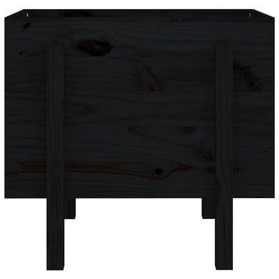 Kukkalaatikko musta 62x50x57 cm täysi mänty - Vuodevaatteet