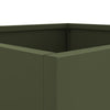 Kukkalaatikko oliivinvihreä 32x30x29 cm kylmävalssattu teräs - Vuodevaatteet