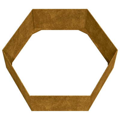 Kukkalaatikko ruoste 138x120x45 cm Corten teräs - Vuodevaatteet