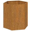 Kukkalaatikko ruoste 40x40x45 cm Corten teräs - Vuodevaatteet