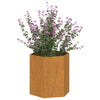 Kukkalaatikko ruoste 40x40x45 cm Corten teräs - Vuodevaatteet
