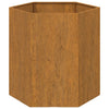 Kukkalaatikko ruoste 40x40x45 cm Corten teräs - Vuodevaatteet
